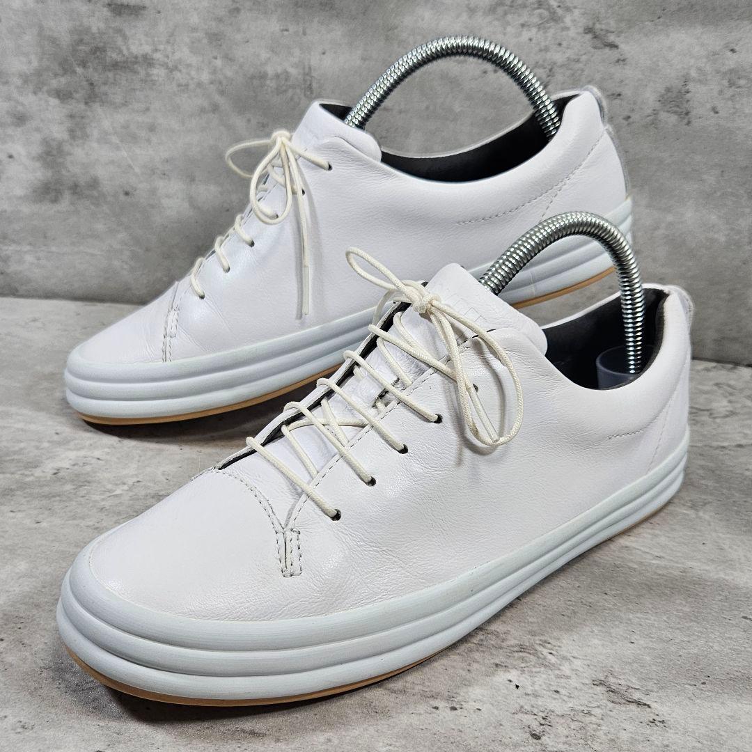 美品 CAMPER HOOPS スニーカー ホワイトレザー 39(25cm)