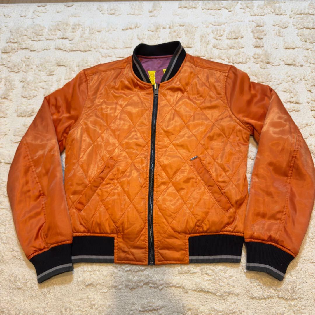 【ディーゼル】Sサイズ MA-1 刺繍デザイン ディーゼル バーガンディ