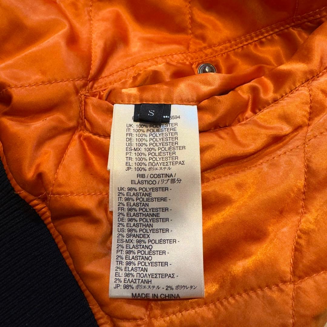 【ディーゼル】Sサイズ MA-1 刺繍デザイン ディーゼル バーガンディ