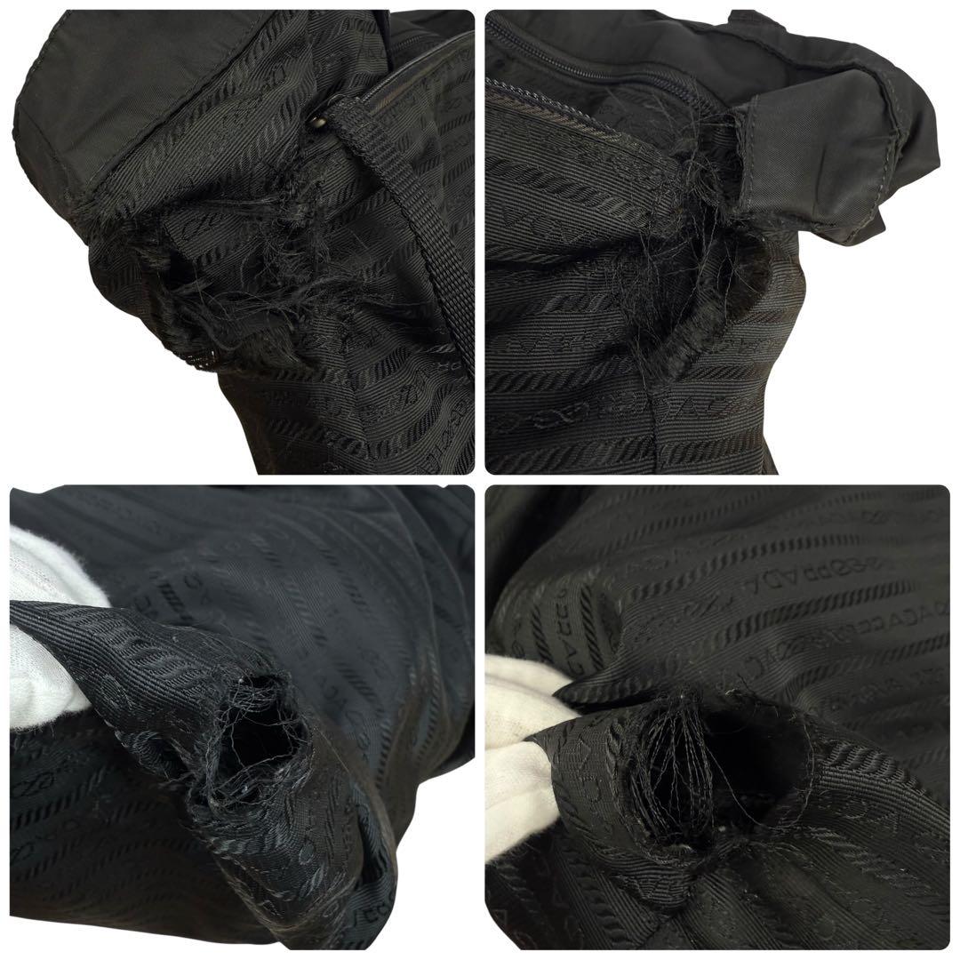 【Gカード付き/A4対応】PRADA トートバッグ ナイロン 黒 B10310