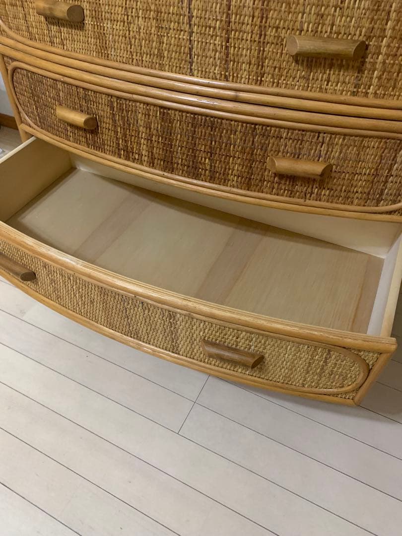 ラタン チェスト レトロ 昭和レトロ 収納 タンス アンティーク