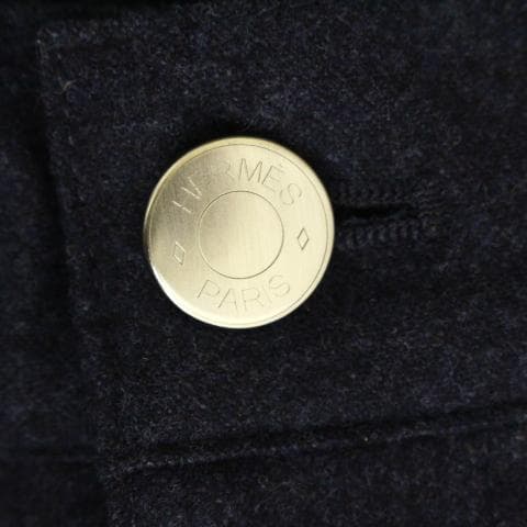 ◇美品 HERMES ネイビー ウールパンツ 薄手