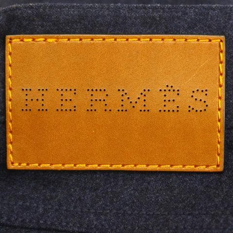 ◇美品 HERMES ネイビー ウールパンツ 薄手