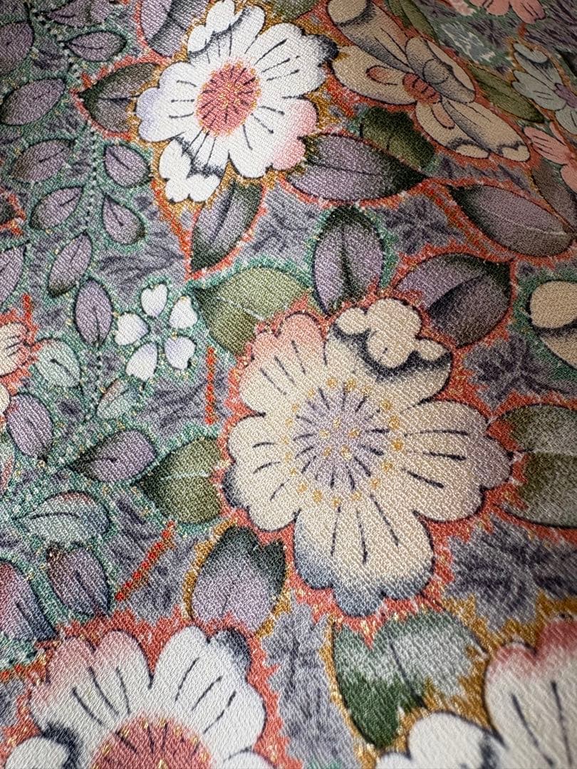 ❤️艶やか正絹小紋　辻ヶ花柄　新品保管品　新品畳紙付き