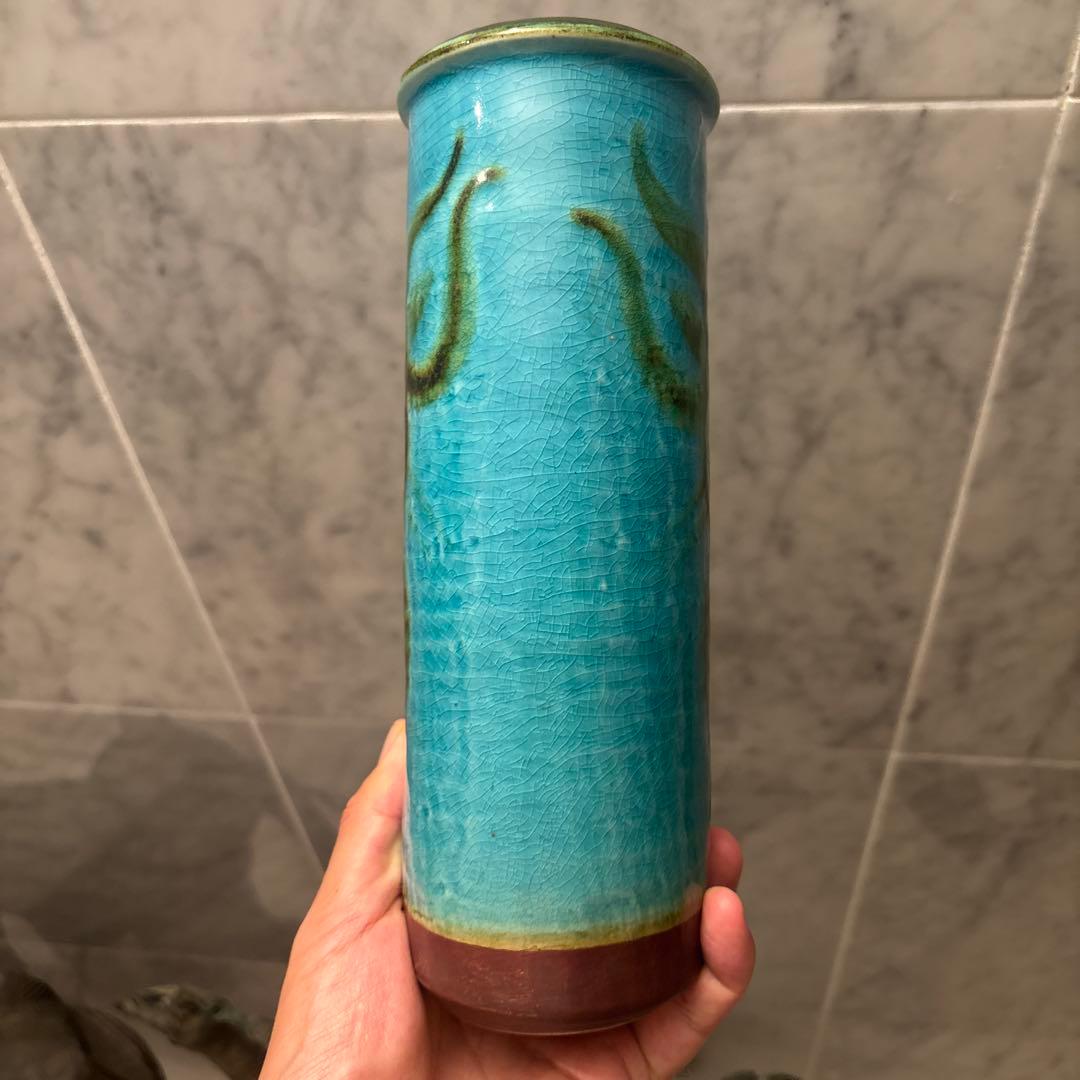 デンマークヴィンテージ　アイナーヨハンセン氏デザインのスーホルム社陶器花瓶