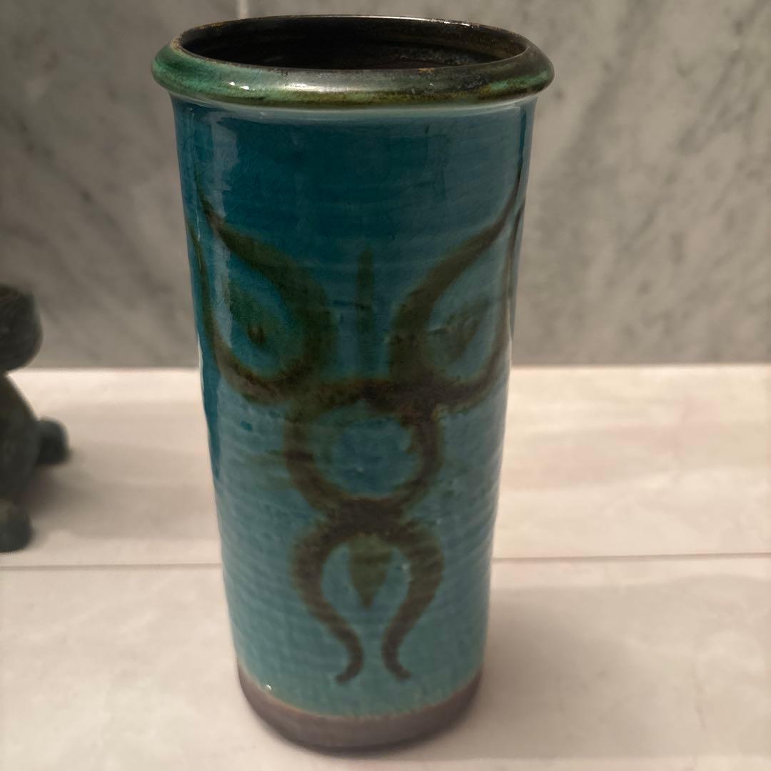 デンマークヴィンテージ　アイナーヨハンセン氏デザインのスーホルム社陶器花瓶