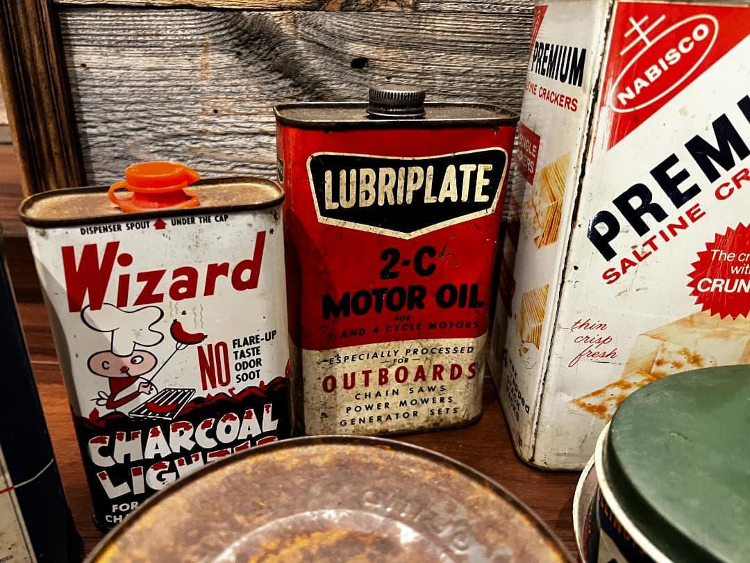 L*y様 アメリカ アンティーク ブリキ缶 空き缶 まとめて / LIFE SA