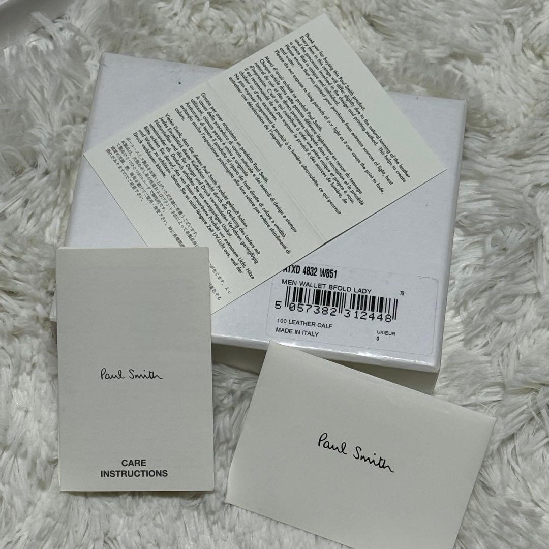 ⭐️新品未使用⭐️　PS　ポールスミス　二つ折り財布　レザーウォレット　ユニセックス