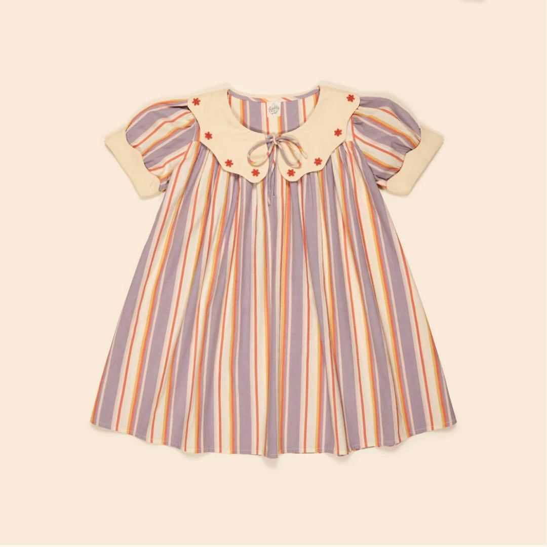 ワンピース Esther Dress - Rustrel Stripe 5-7Y