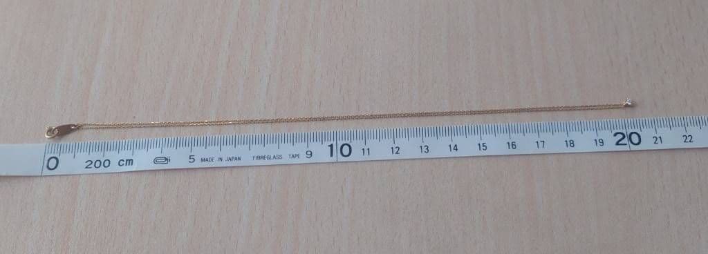 ete　ダイヤモンド　一粒　ネックレス　K10　イエローゴールド