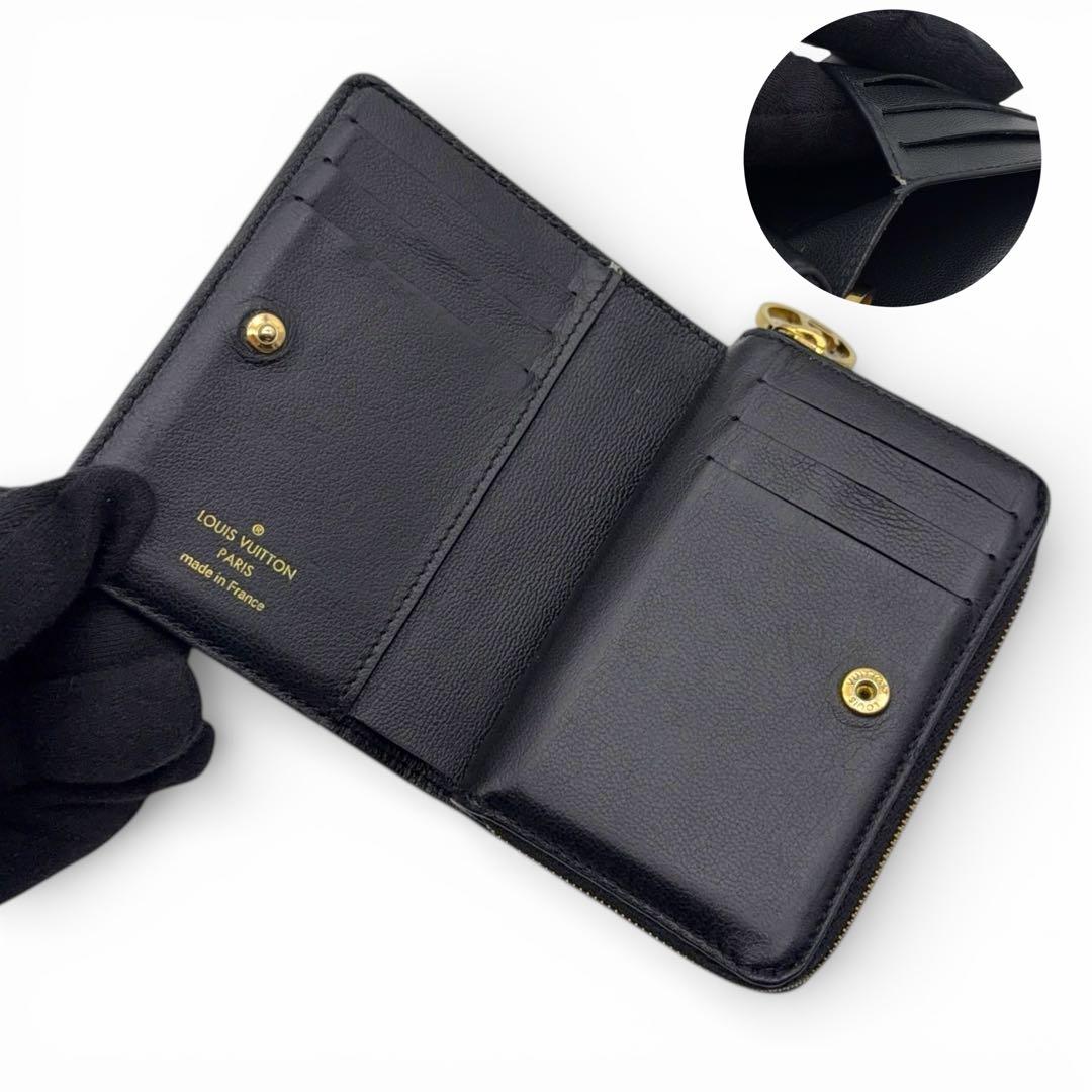 【レシート付】ルイヴィトン モノグラム クッサン ポルトフォイユ ルー 折り財布