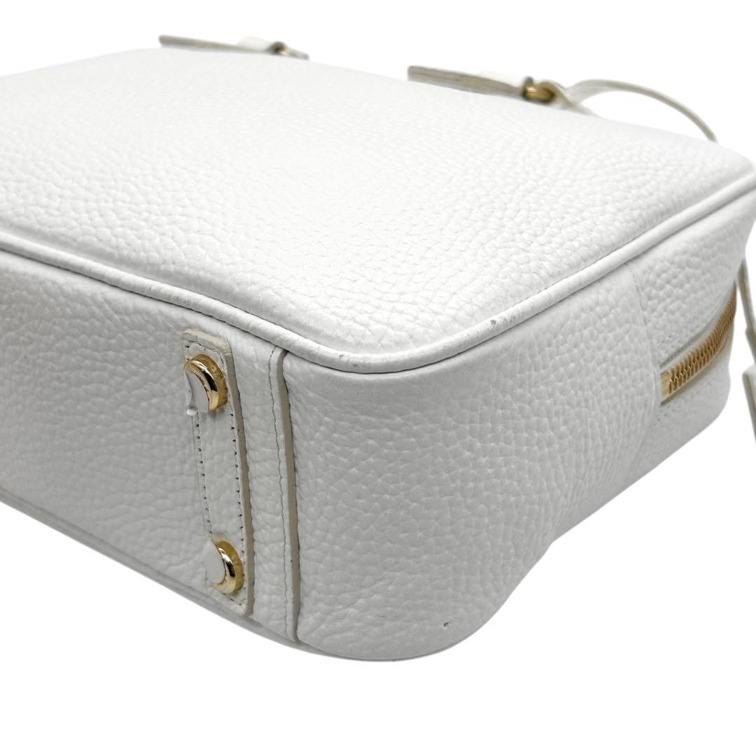 極美品　A.D.M.J　ショルダーバッグ　ボストン　2way　レザー　ロゴ　自立