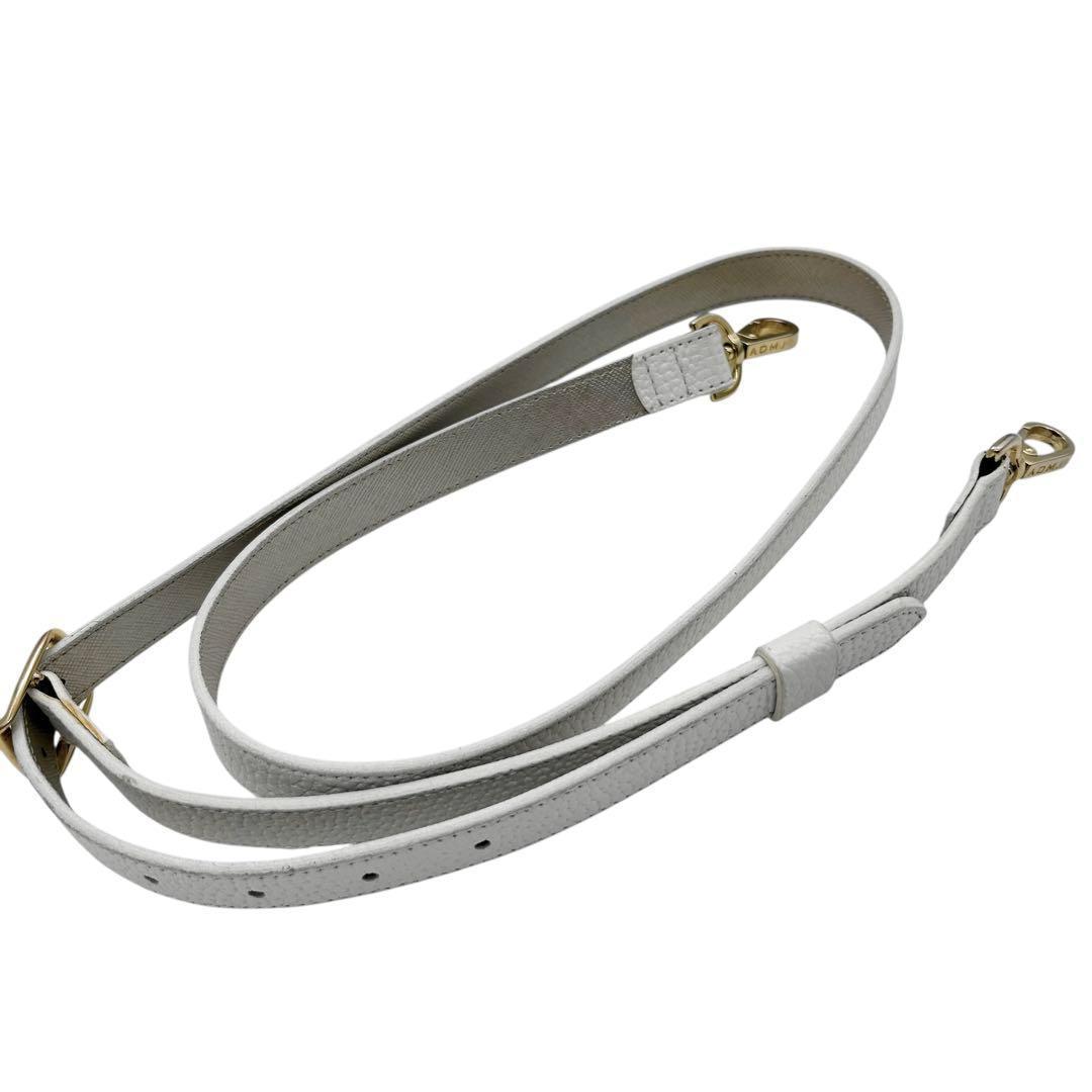 極美品　A.D.M.J　ショルダーバッグ　ボストン　2way　レザー　ロゴ　自立