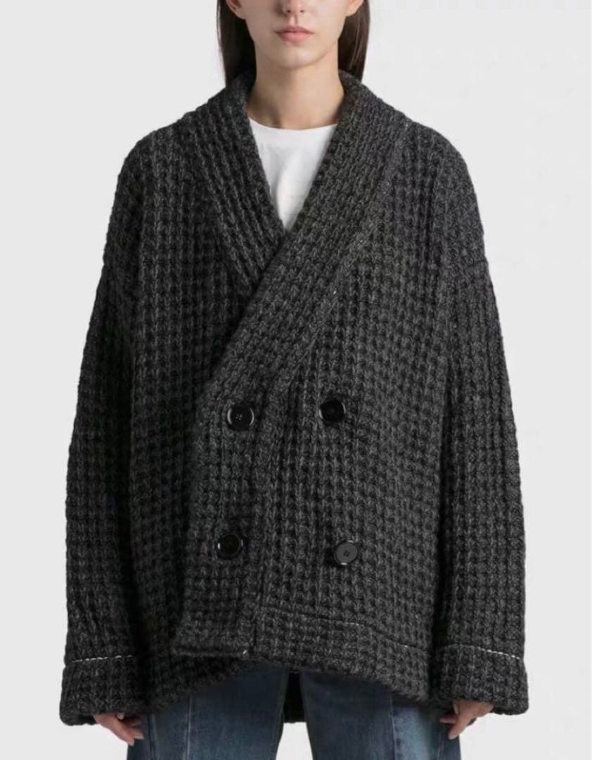 【最終値下げ】MM6 ワッフルニットカーディガン