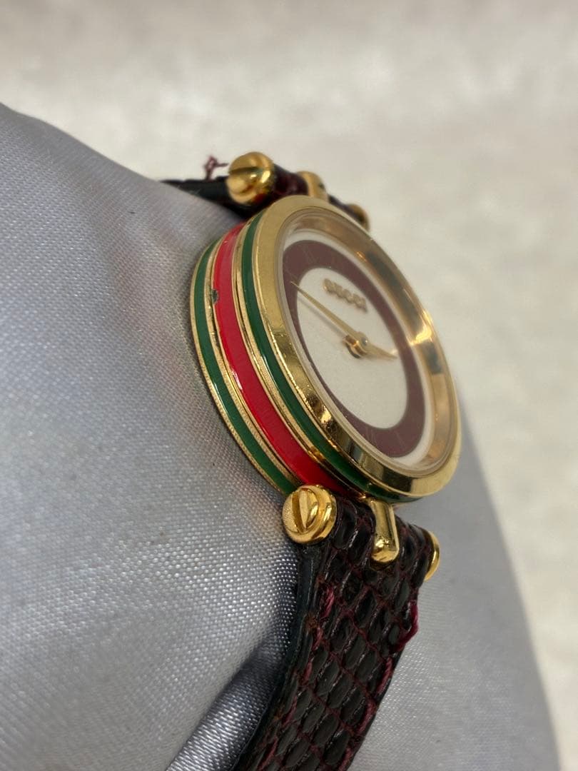 T4）GUCCI グッチ 腕時計 クォーツ シェリーライン レディース