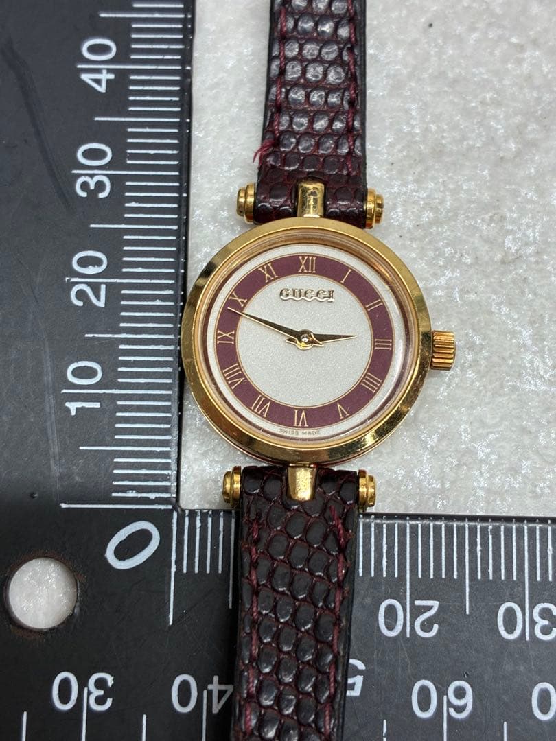T4）GUCCI グッチ 腕時計 クォーツ シェリーライン レディース