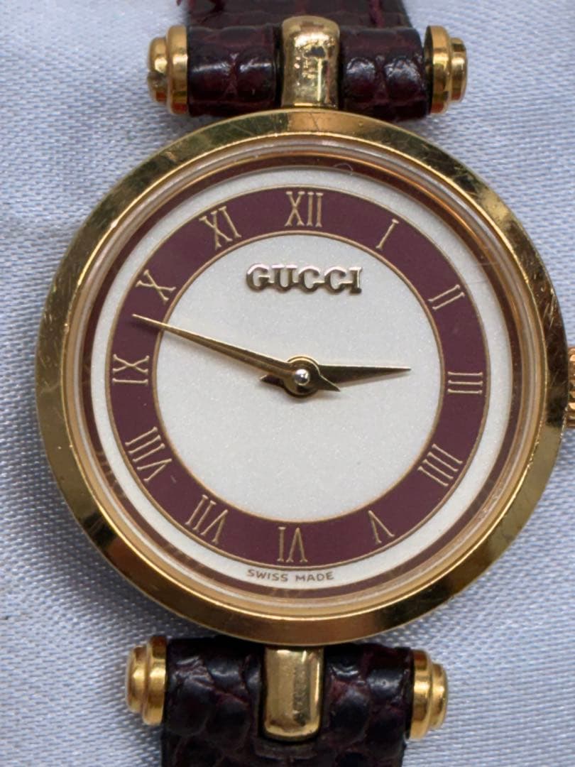 T4）GUCCI グッチ 腕時計 クォーツ シェリーライン レディース
