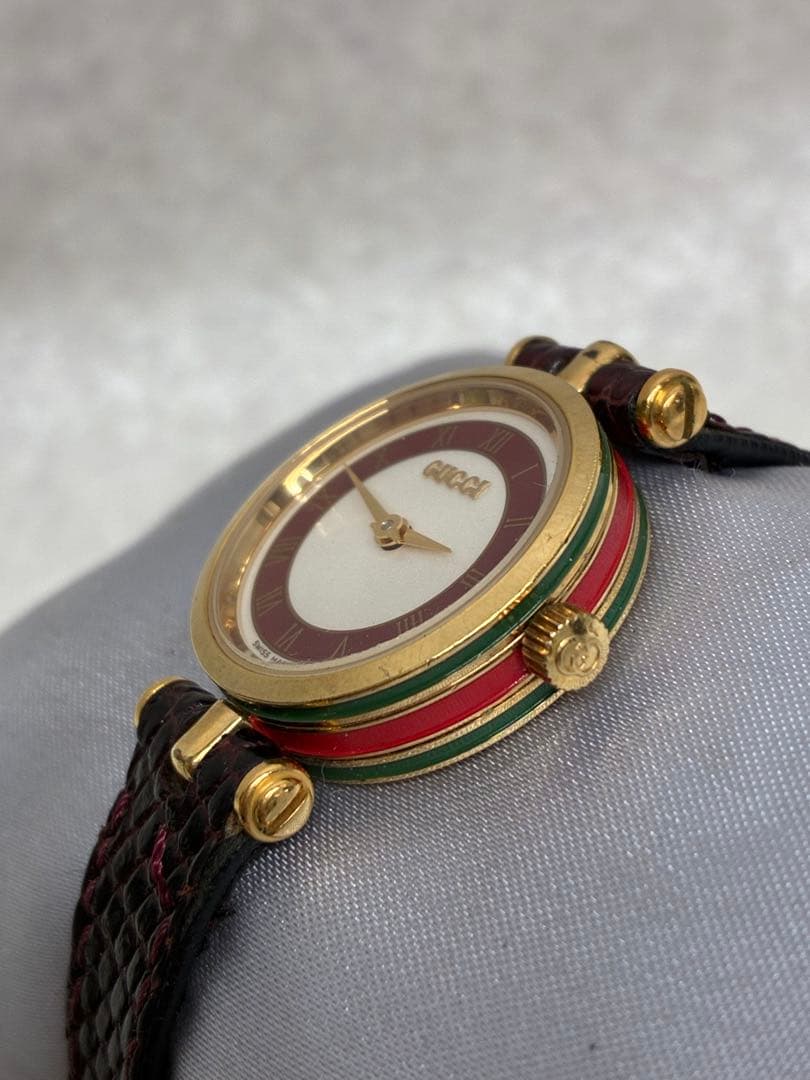 T4）GUCCI グッチ 腕時計 クォーツ シェリーライン レディース