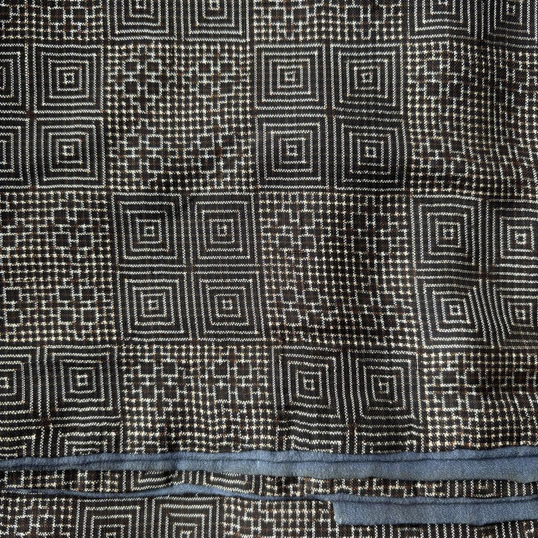 2618 アンティーク大島紬　着物12枚　羽織3枚　材料正絹