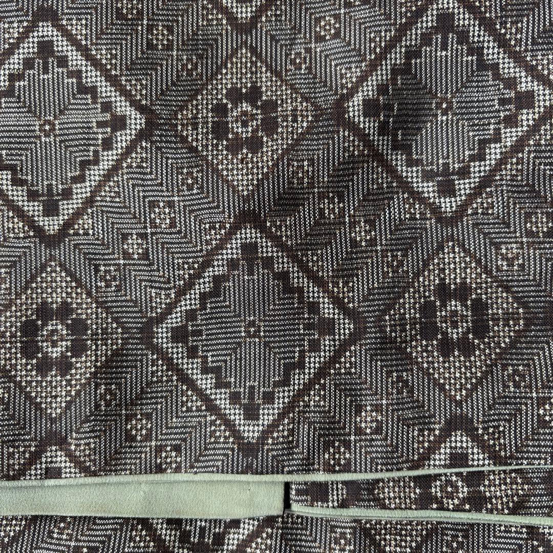 2618 アンティーク大島紬　着物12枚　羽織3枚　材料正絹