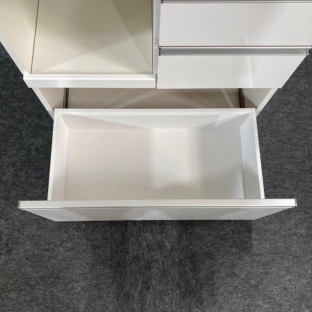 松田家具 キッチンボード ビット 幅約80cm 食器棚 コンパクト d4375