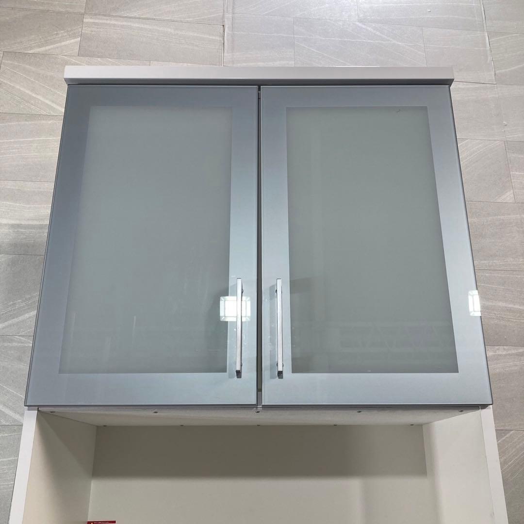 松田家具 キッチンボード ビット 幅約80cm 食器棚 コンパクト d4375