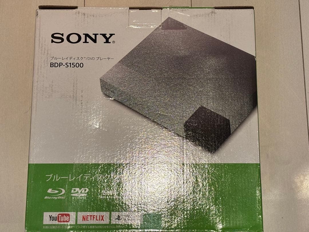 SONY BDP-S1500 ブルーレイディスク／DVDプレイヤー