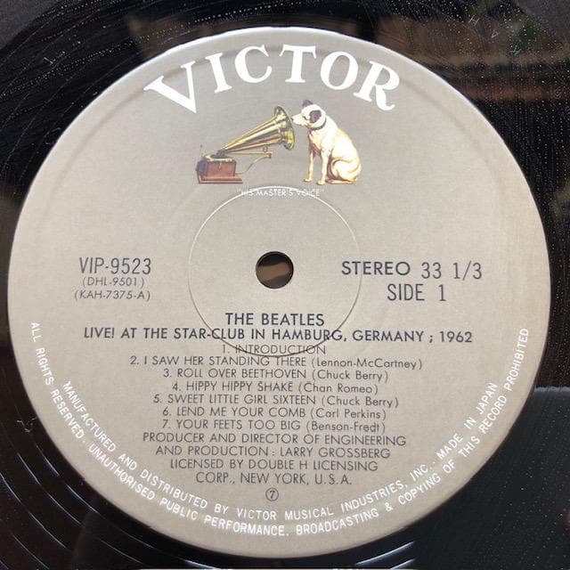 ビートルズ ライブ'62 LP 2枚組 帯付 国内盤 ビクター d760y81