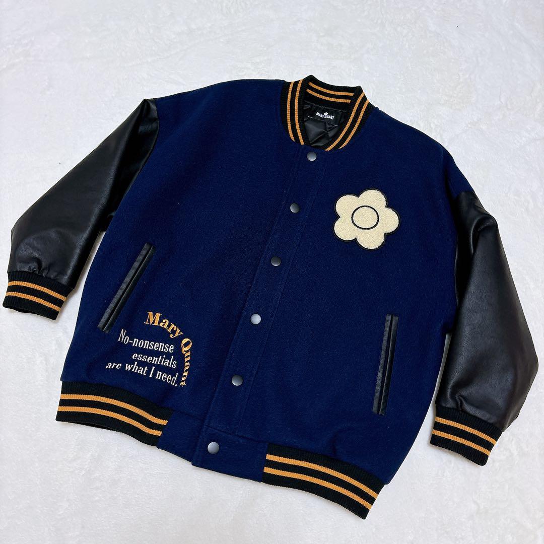極美品✨マリークワント　スタジャン　ブルゾン　完売品　y2k 刺繍　デイジー