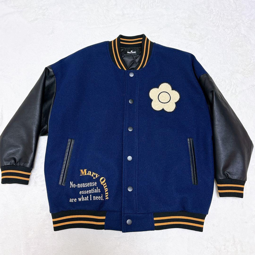 極美品✨マリークワント　スタジャン　ブルゾン　完売品　y2k 刺繍　デイジー