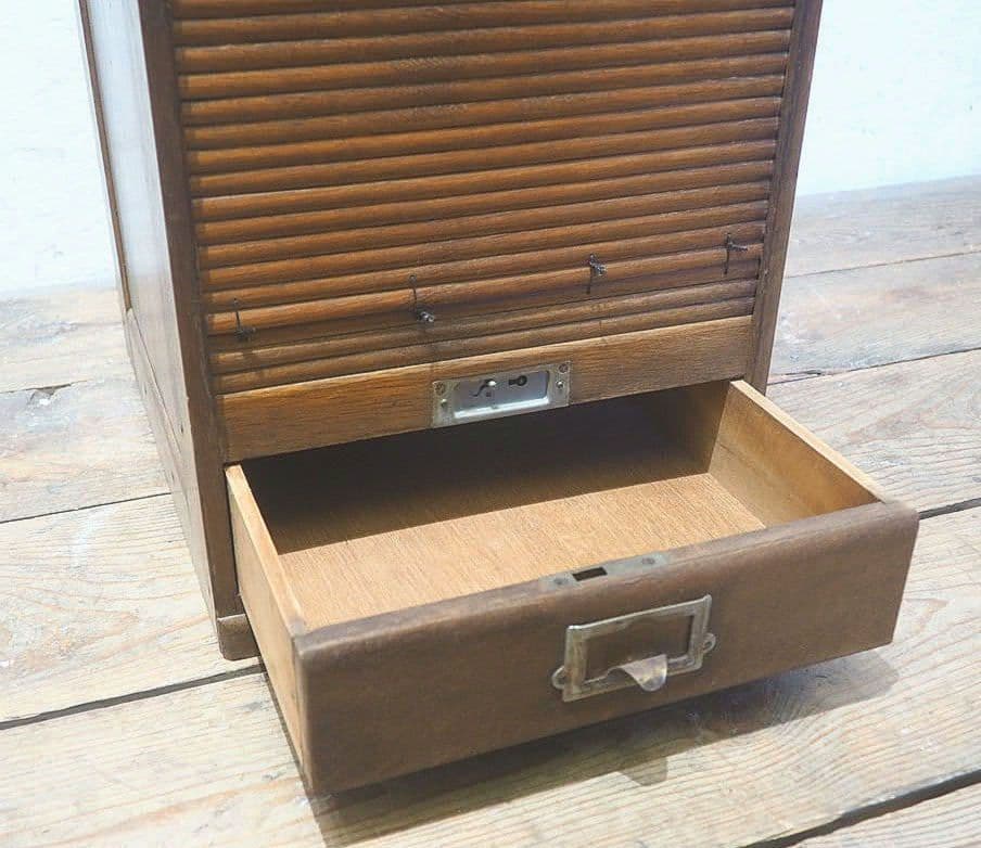 1353　ジャンク　蛇腹の小引き出し　収納棚　書類ケース　レトロ　ビンテージ