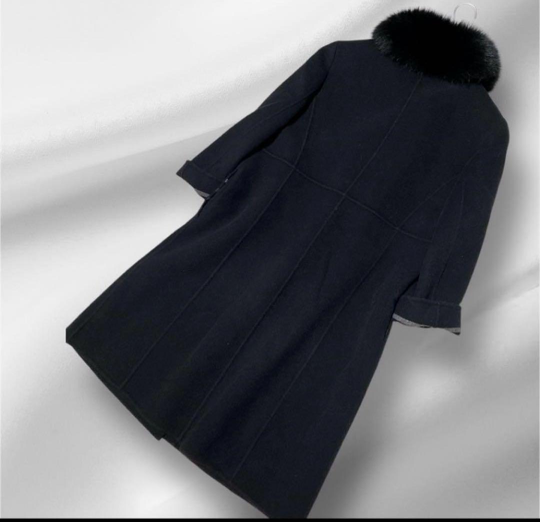 大きいサイズ！DAKS フォックス取り外し可能ピュアウール/リバーコート13