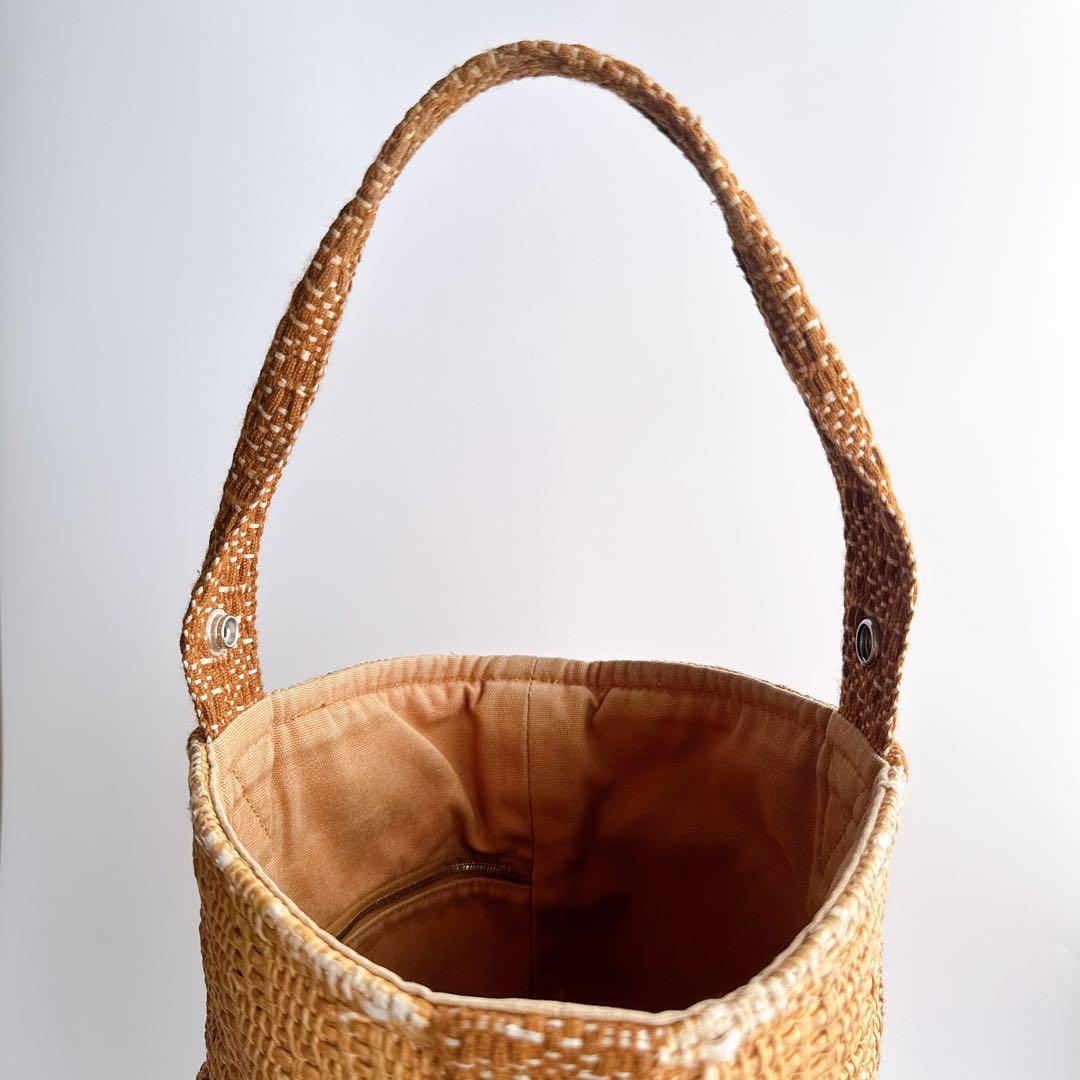 エルメス タムール カゴ バケット ワンショルダー ハンド トート バッグ