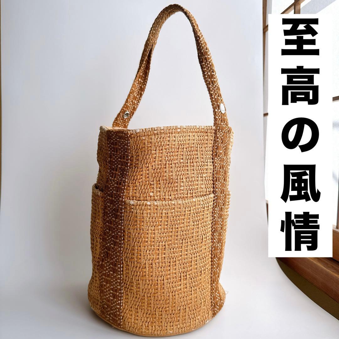 エルメス タムール カゴ バケット ワンショルダー ハンド トート バッグ