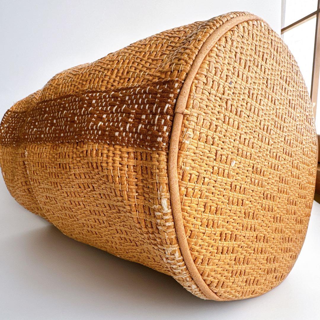 エルメス タムール カゴ バケット ワンショルダー ハンド トート バッグ