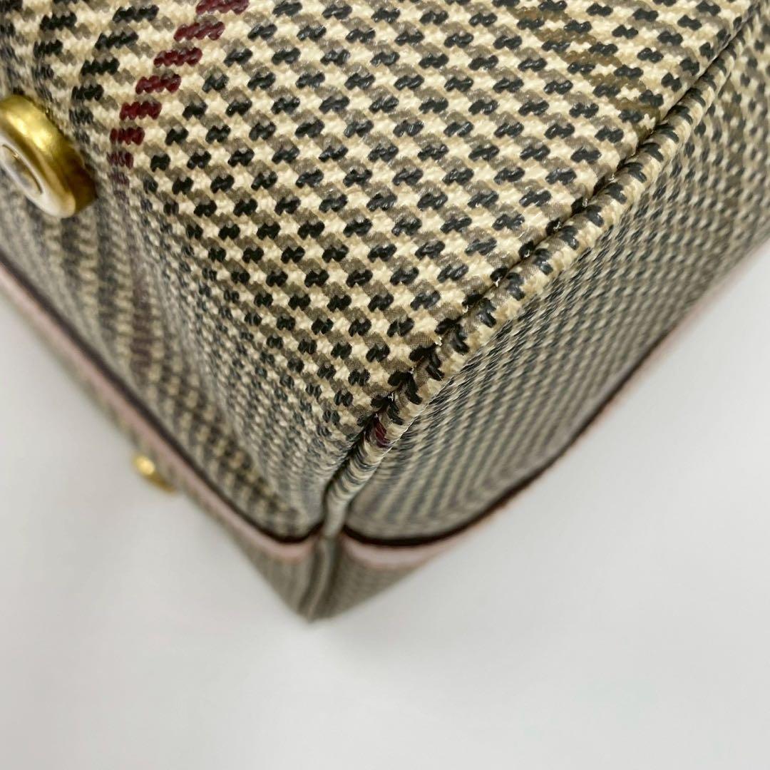 RALPH LAURENT ラルフローレン 2way ボストンバッグ 千鳥格子