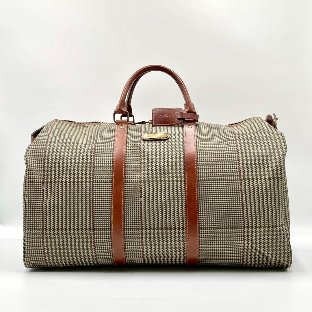 RALPH LAURENT ラルフローレン 2way ボストンバッグ 千鳥格子