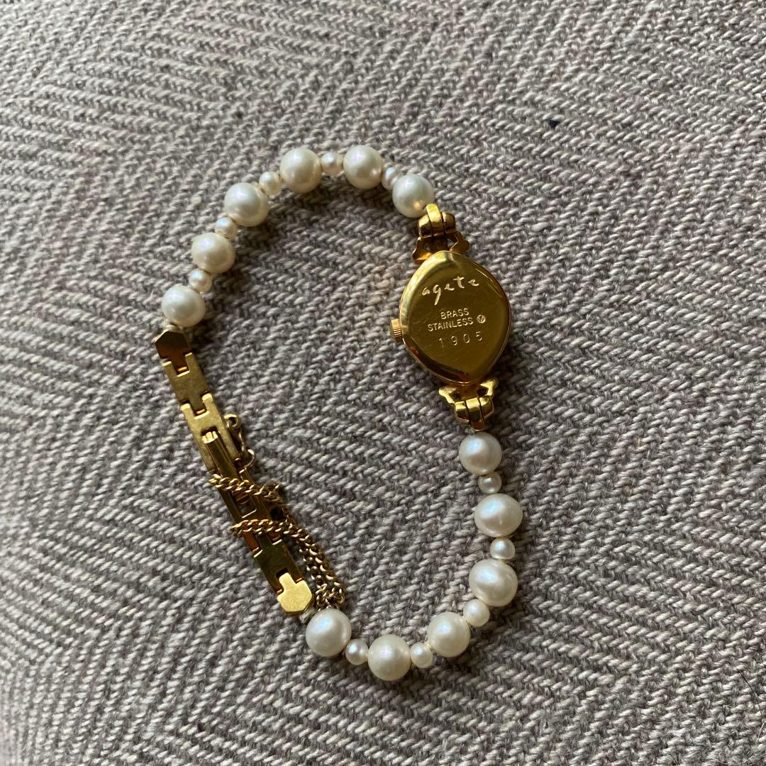 a ge te パール ゴールド 腕時計