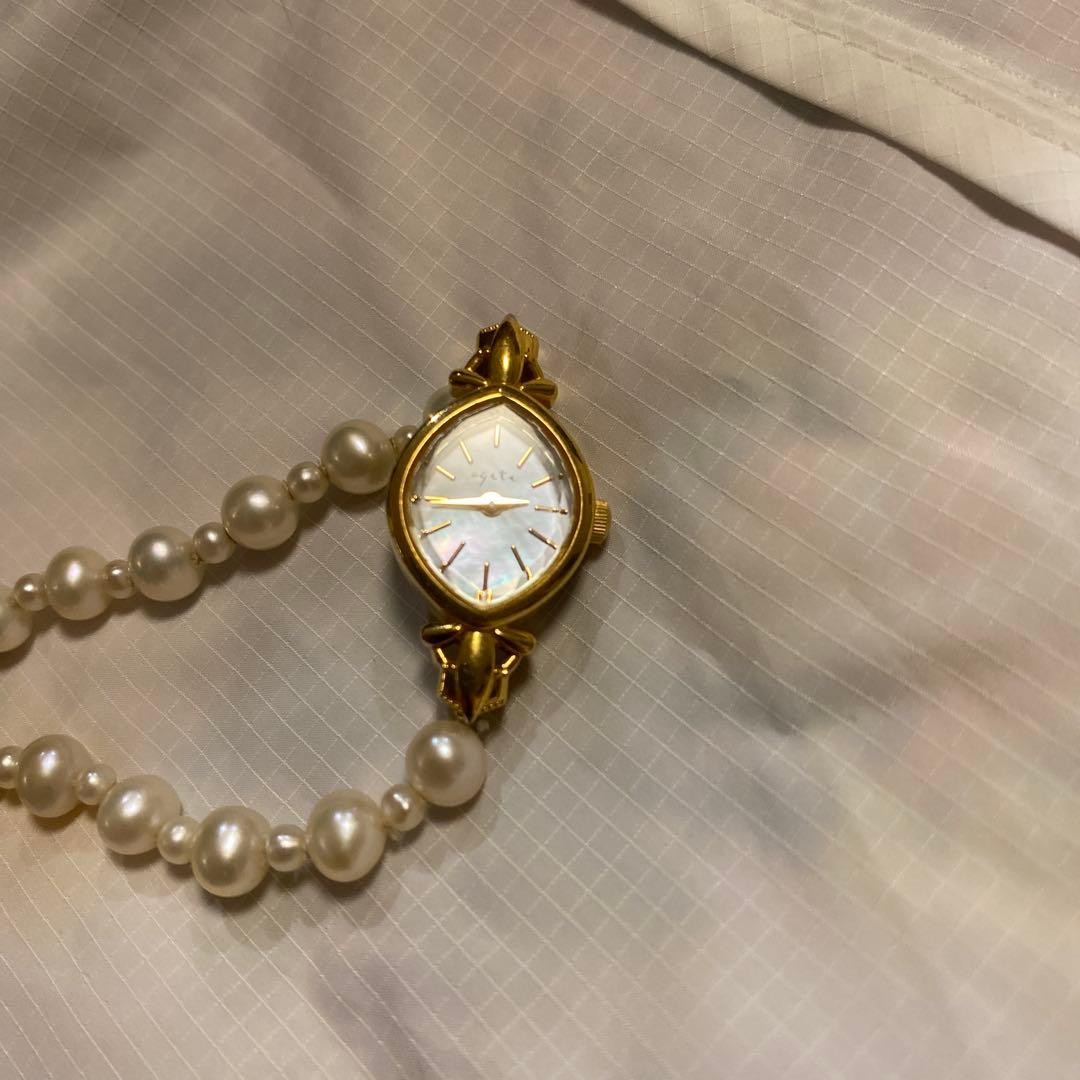 a ge te パール ゴールド 腕時計
