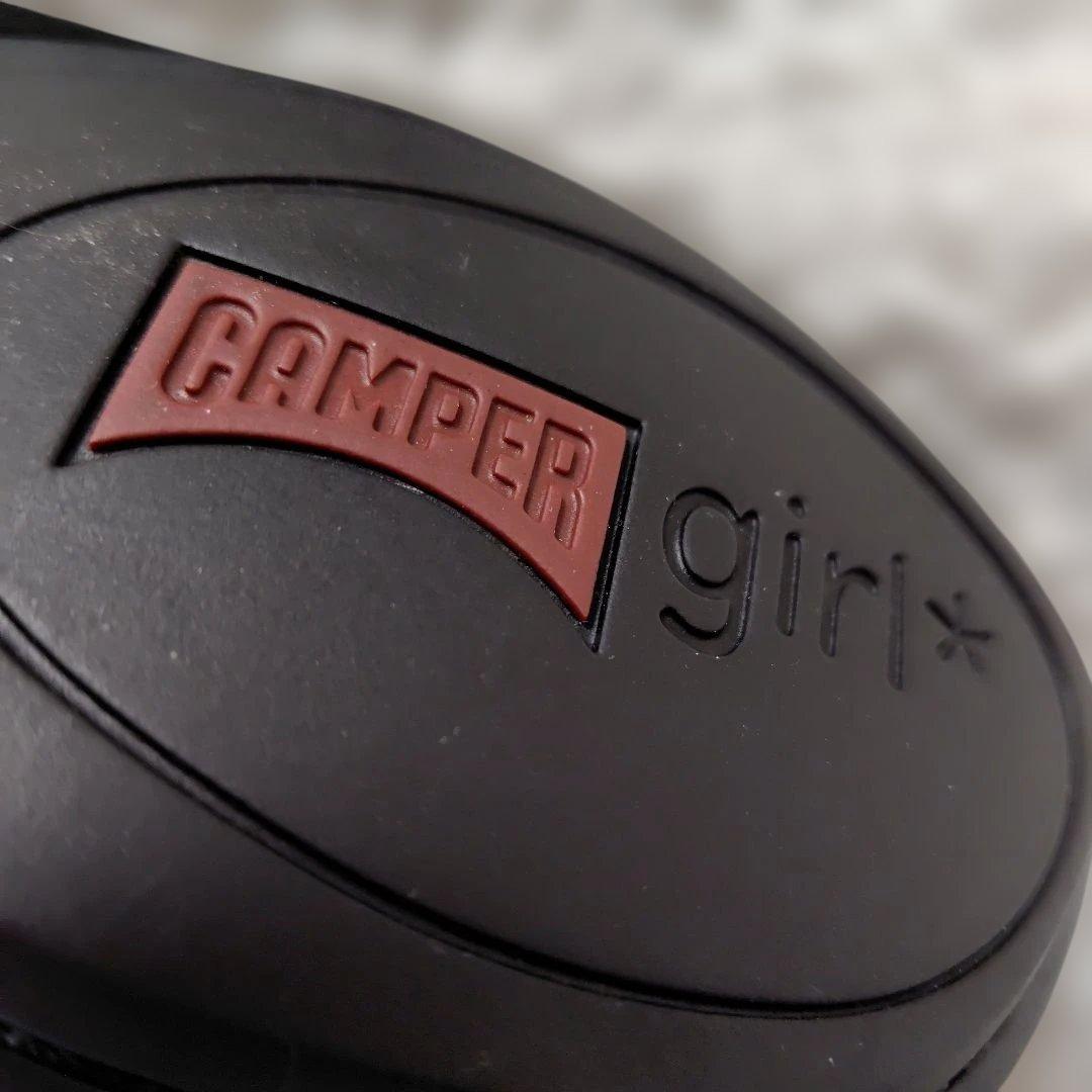 CAMPER ブラックフラットシューズ 刺繍入り　新品未使用　サイズ38