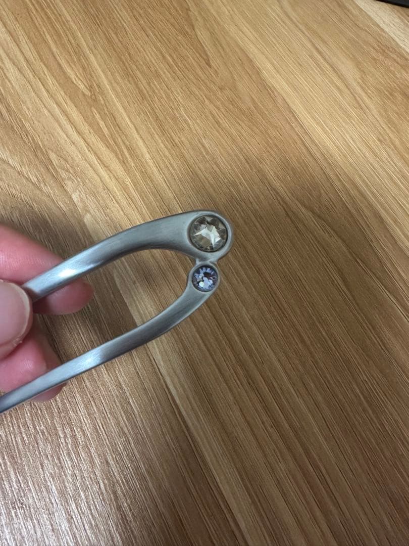 コレットマルーフ ジュエルドキャストメタル ヘアピン　シルバー　新品