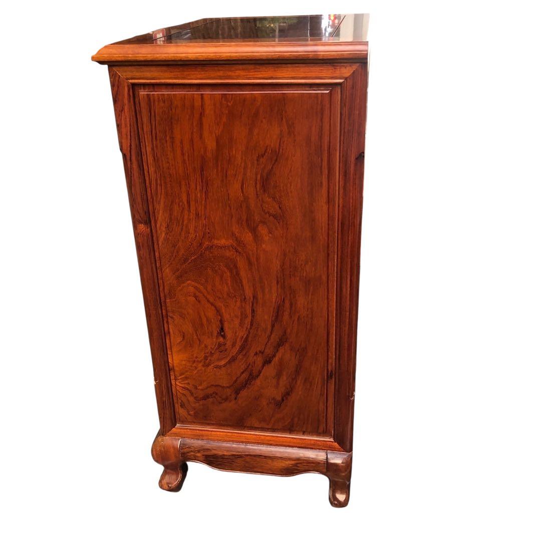 英国クラシック 花梨材 木製チェスト 4段引き出し サイドボード イギリス 平