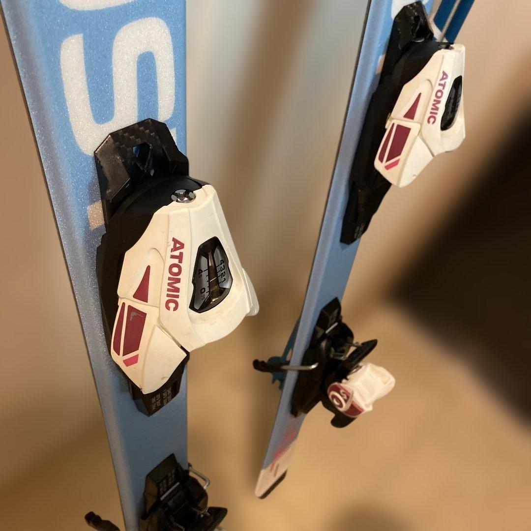 アトミック　スキー板　ジュニア　130センチ　ポール95センチ　Redster