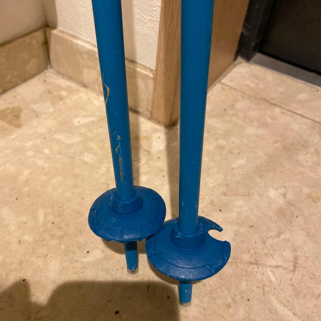 アトミック　スキー板　ジュニア　130センチ　ポール95センチ　Redster