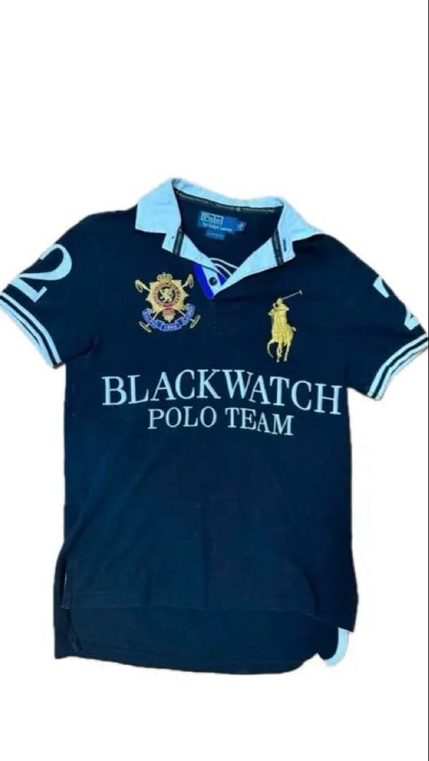 ポロラルフローレン ポロシャツ ビッグポニー xs POLO ブラックウォッチ