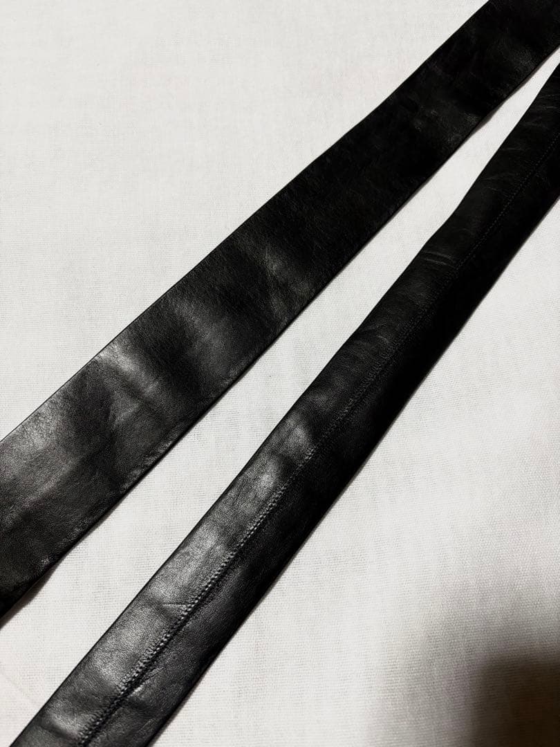 JIL SANDER ジルサンダー レザータイ ブラック 25ss