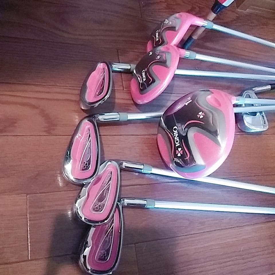 フルセット ルコック le coq 練習用5番 傘 シューズ クラブ7本 カバー