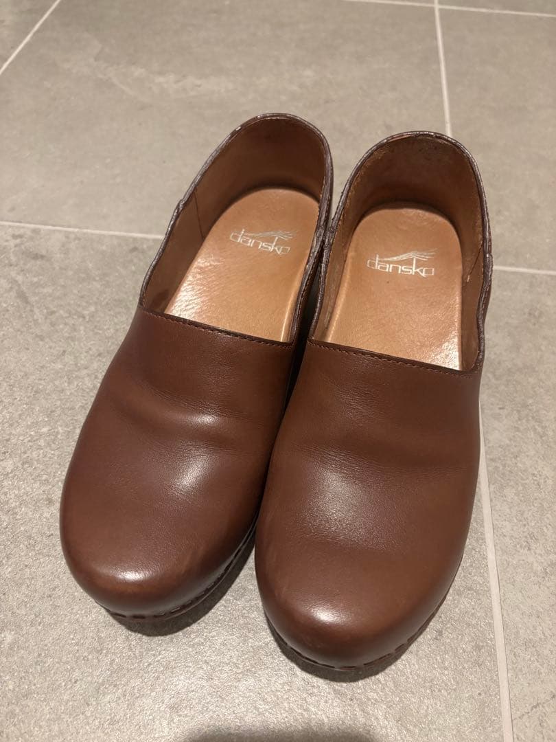 dansko レザー　サボ　ブラウン