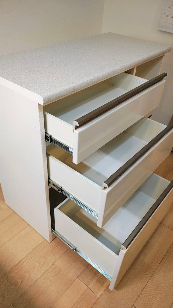 ニトリ キッチンカウンター アルミナ2 100CT WH 2021年製 美品