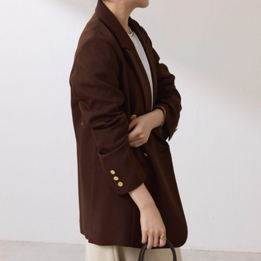 COLLAGE GALLARDAGALANTE 　ウールライクダブルジャケット